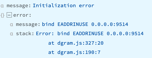 ADDRINUSE error