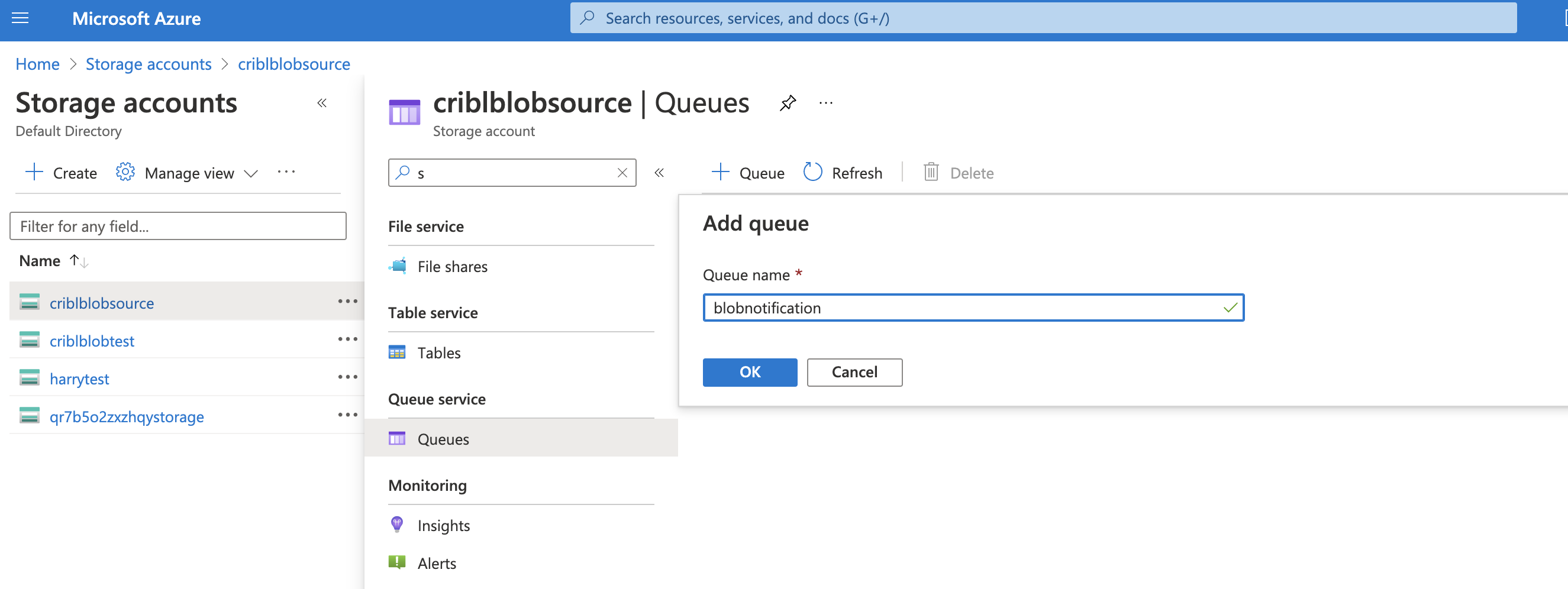 Adding a queue