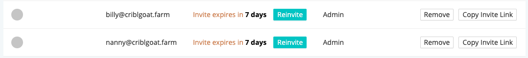 Managing Invites