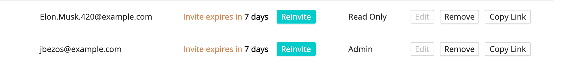 Managing Invites