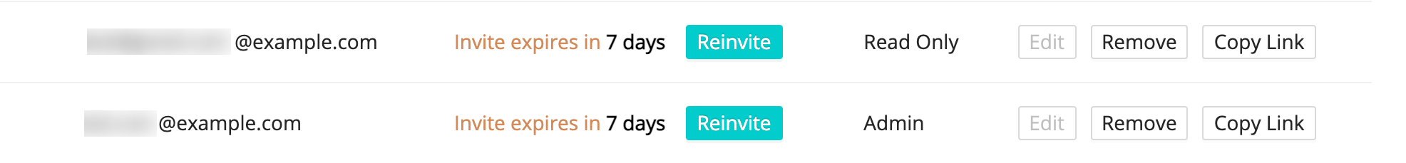 Managing Invites