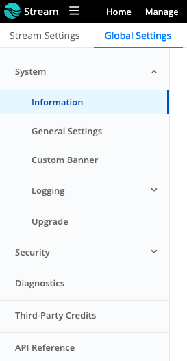 Cribl.Cloud Leader’s Global Settings navigation