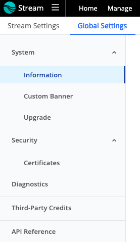 Cribl.Cloud Leader’s Global Settings navigation