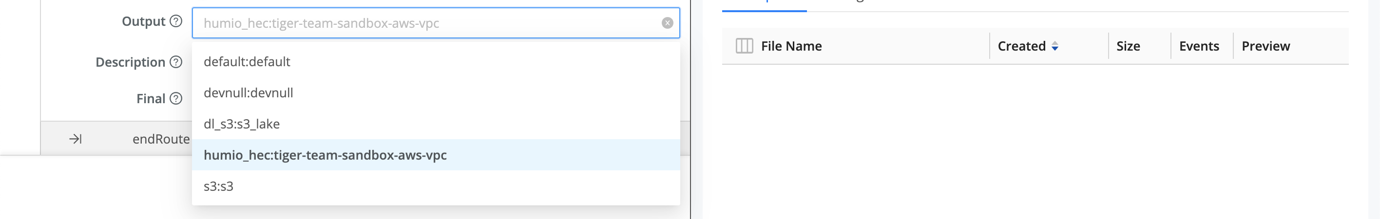 Changing a Route’s Destination (Output)