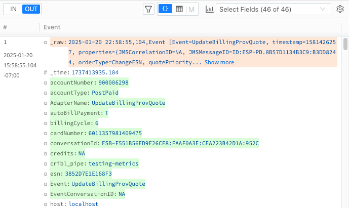 Example Event View