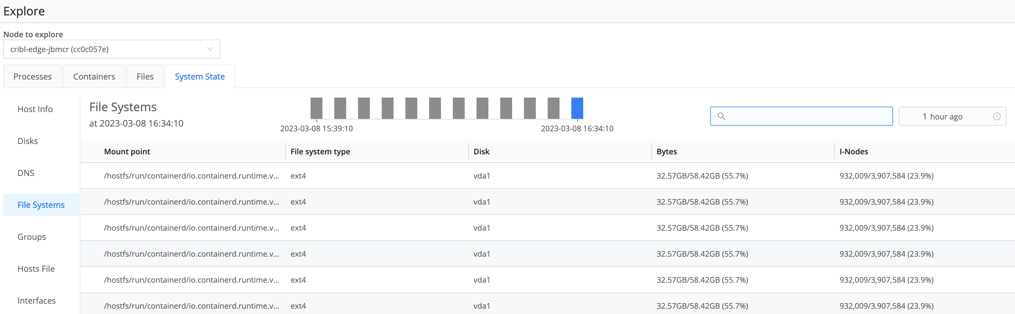File Systems tab