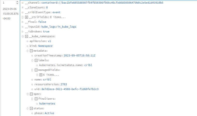 Namespace Metadata
