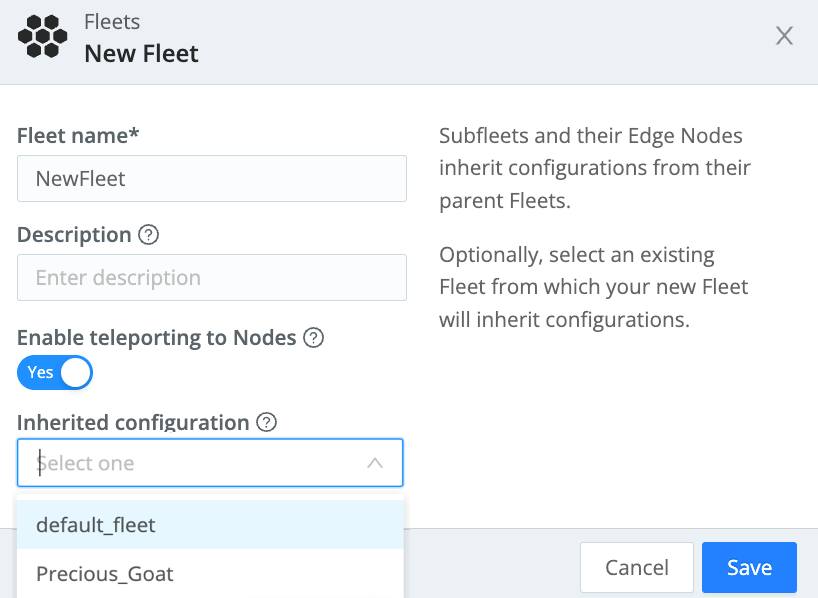 Add a new Fleet