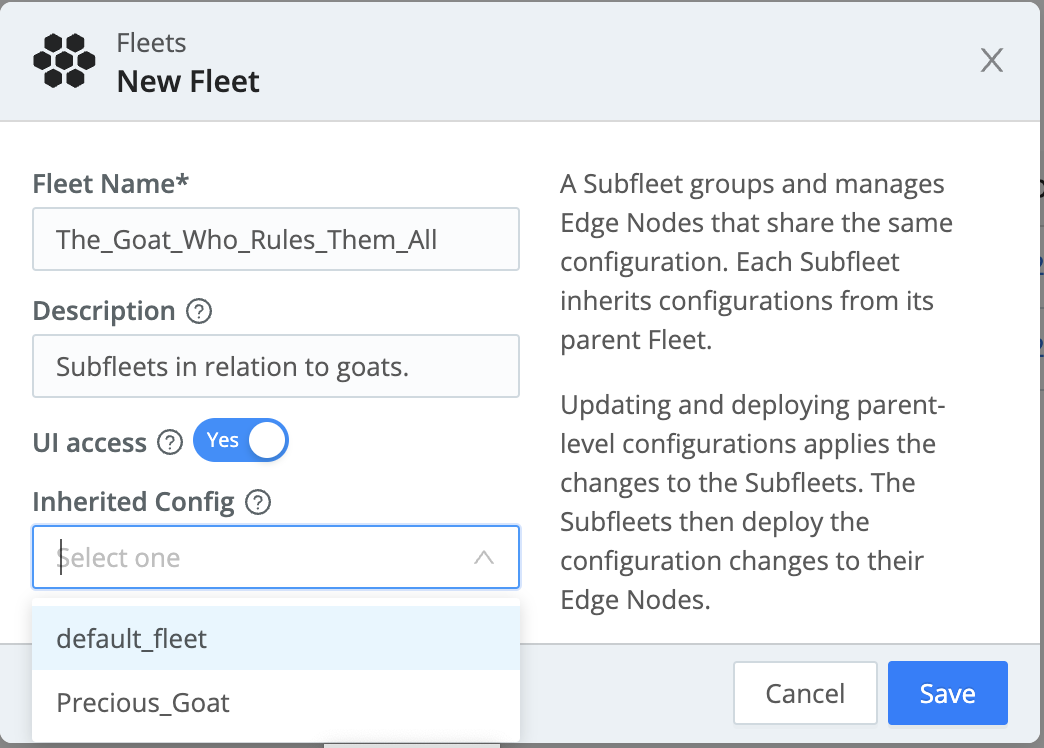 Add a new Fleet