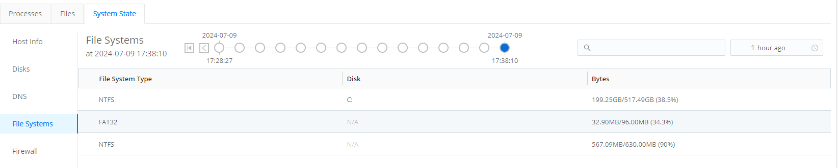 File Systems tab