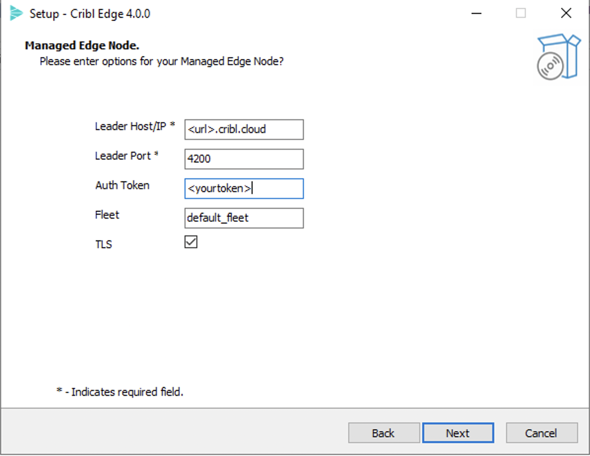 Managed Edge Node details