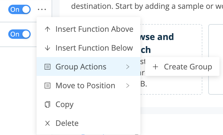 Creating a group