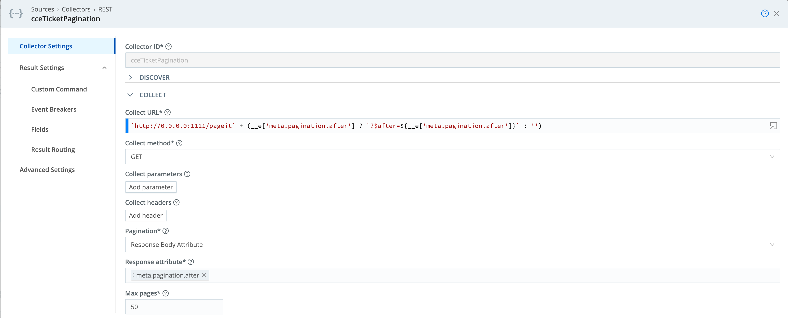 Collect URL
