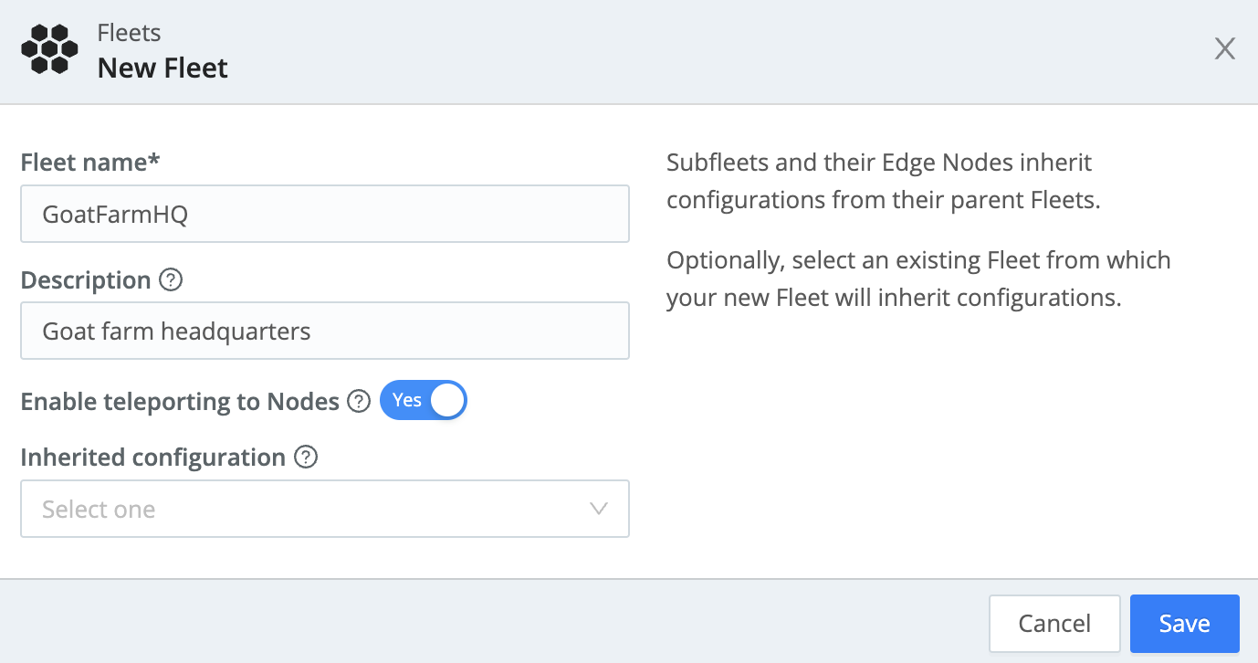 Add a new Fleet