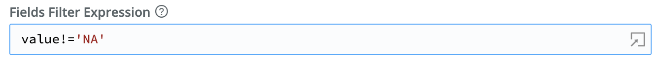 Filtering the Parser Function to ignore fields with ‘NA’ values