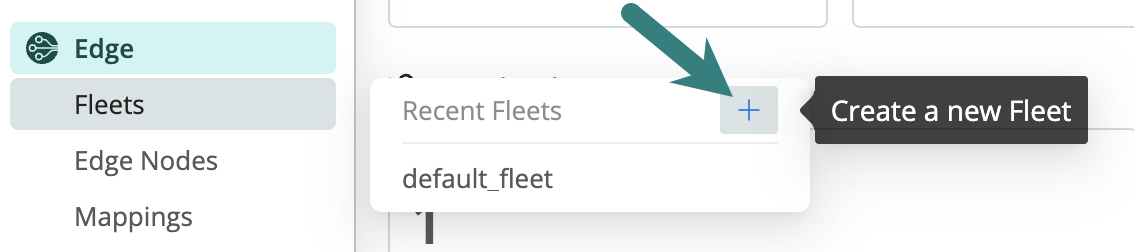 Creating a New Fleet from Products Sidebar