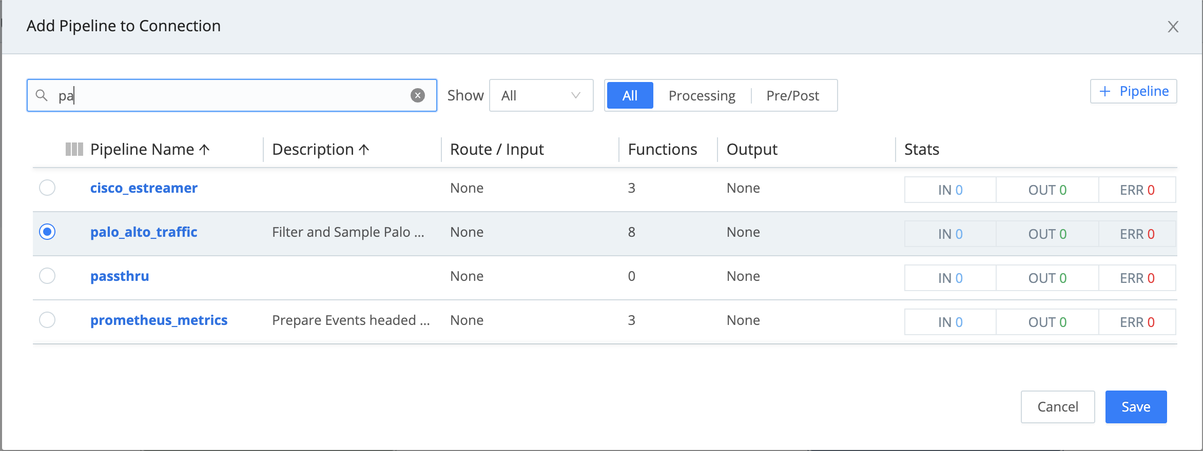Adding a Pipeline