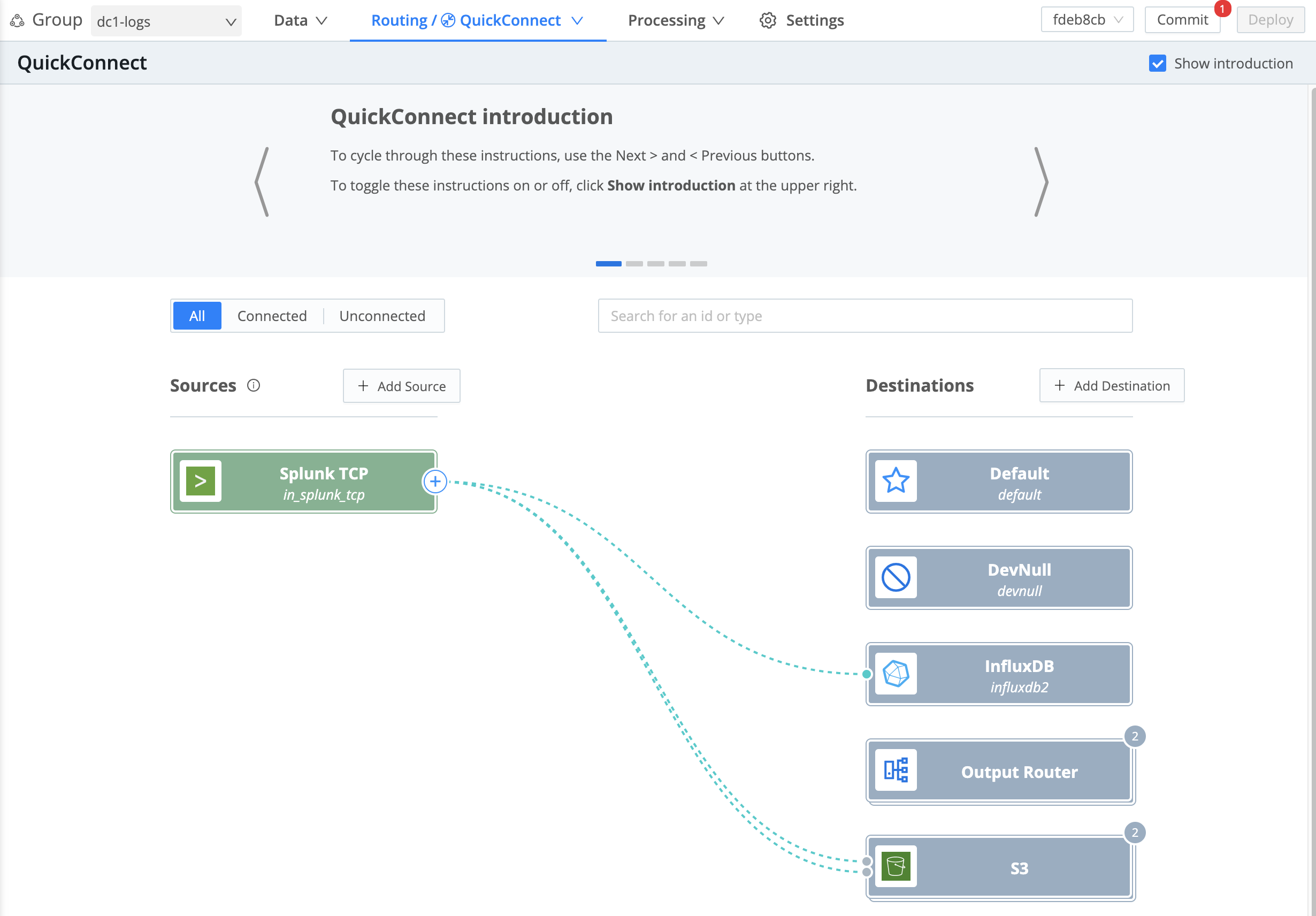 QuickConnect UI