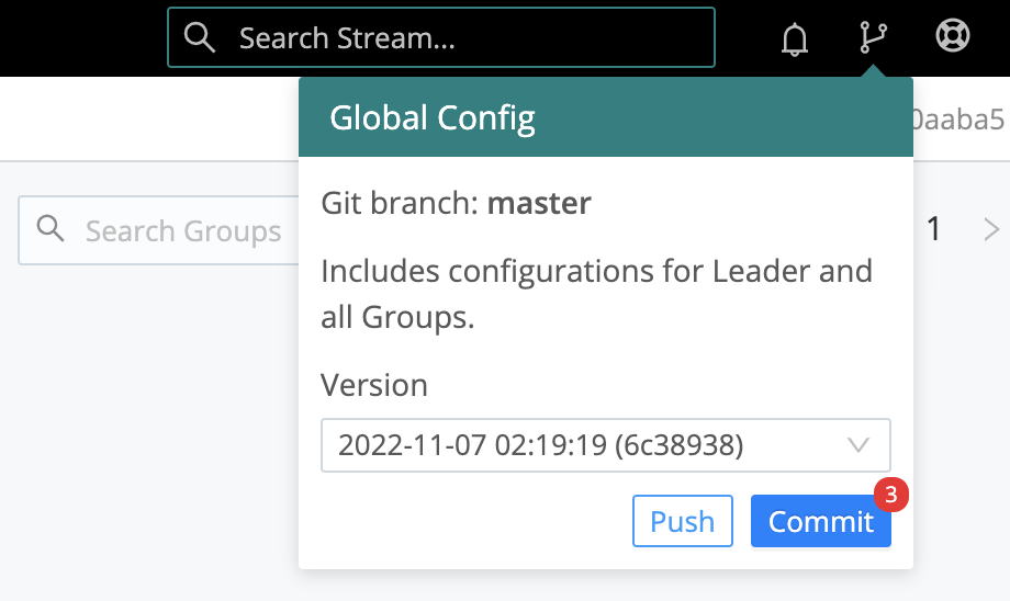 Git Push button