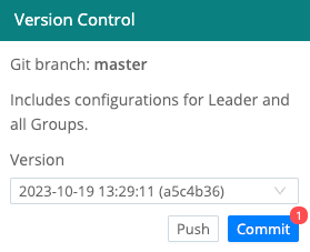 Git Push button