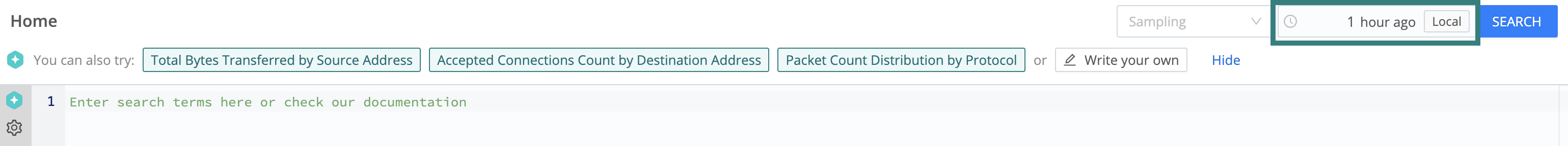 The date/time field