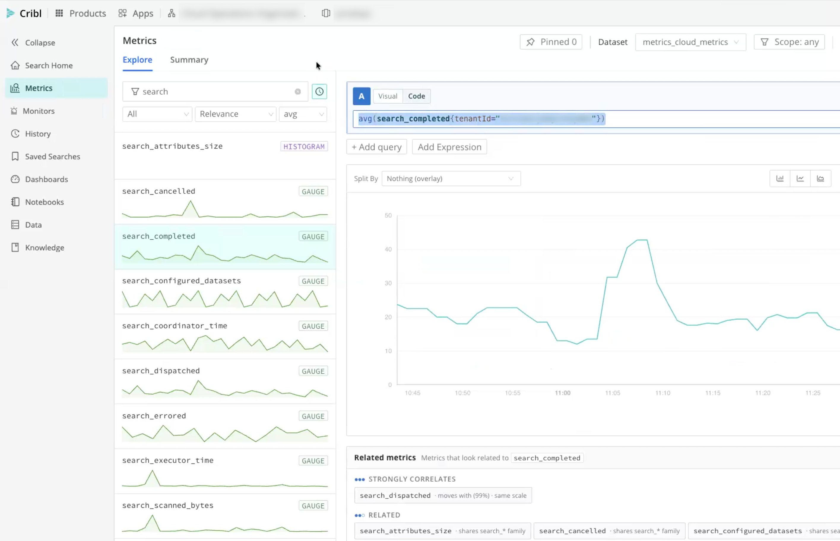 Metrics Explorer