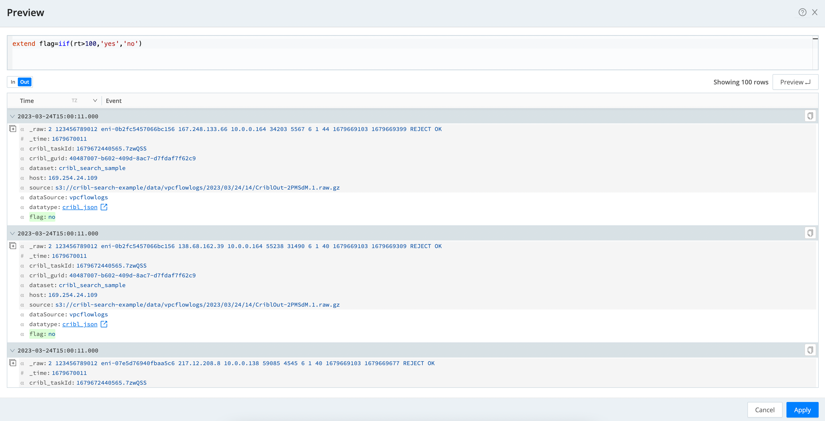 Preview example