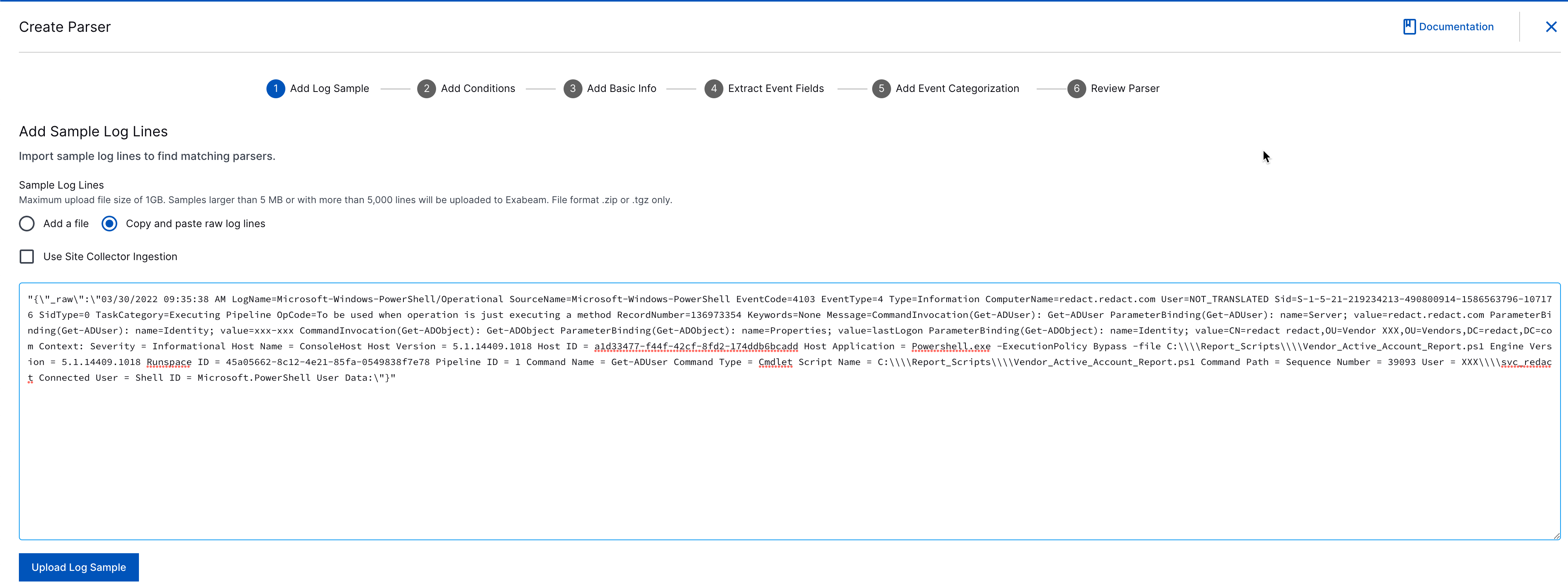 Paste Message Field