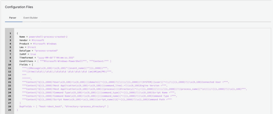 Parser Details