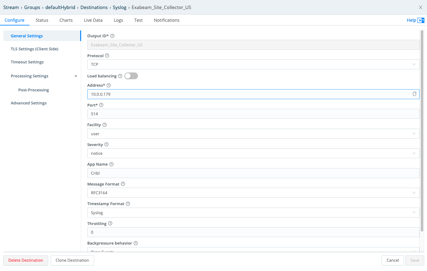 Configure Syslog