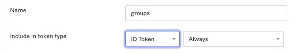Including the groups claim in the token ID