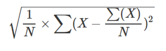 stdevp formula