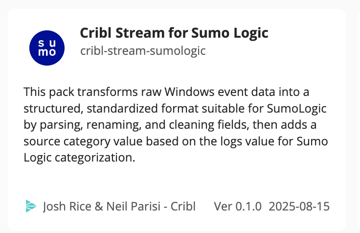 Display Name and Pack ID – Stream or Edge example