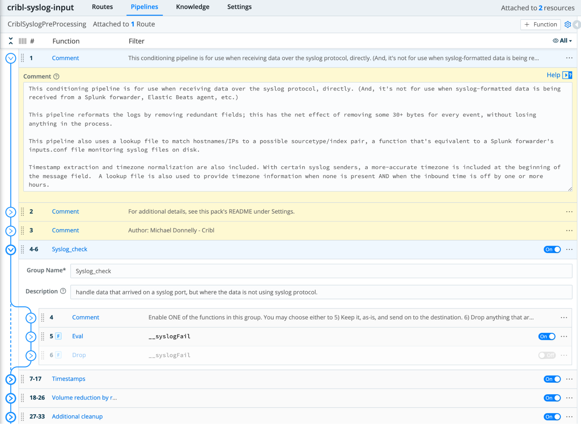 The Pipeline’s internal documentation