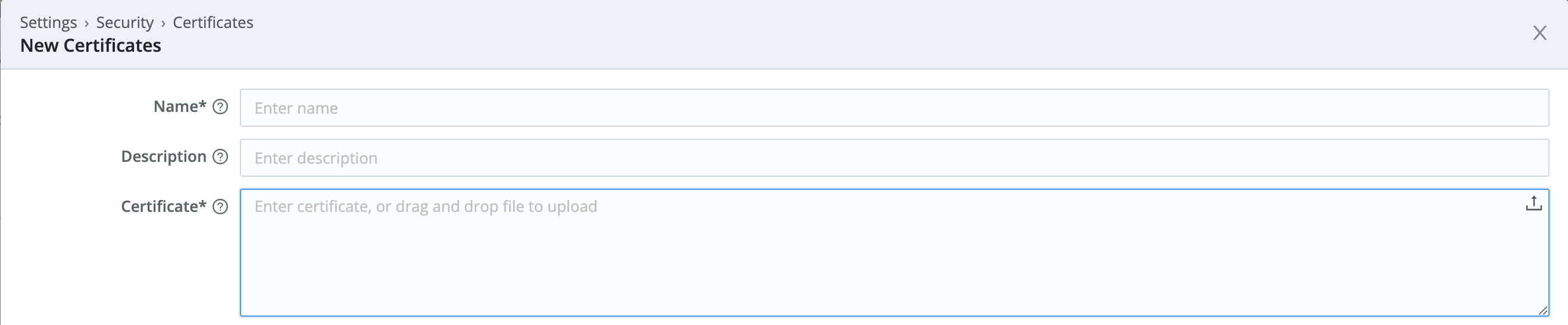 Fleet-level certificates are configured like the Leader’s certificate