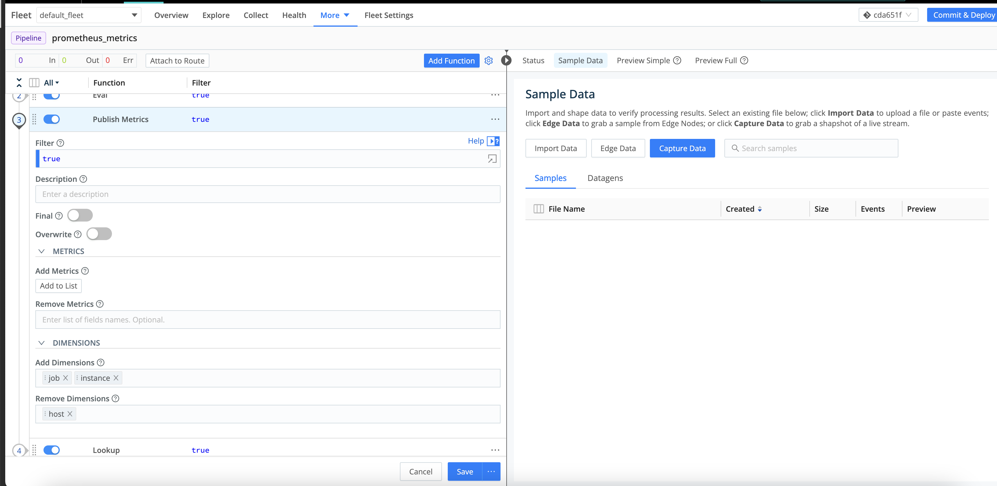 Customizing the Pipeline’s dimensions