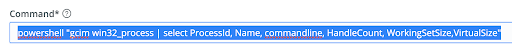 Exec Source’s Command