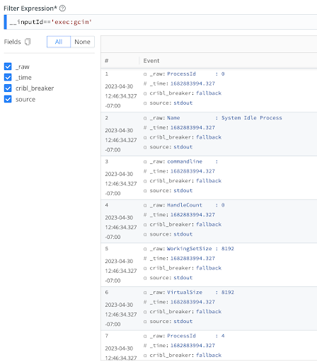 Default Output