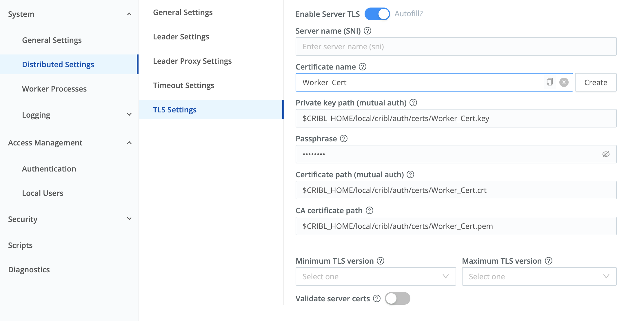 Configuring TLS on Edge Node’s UI, from the Leader